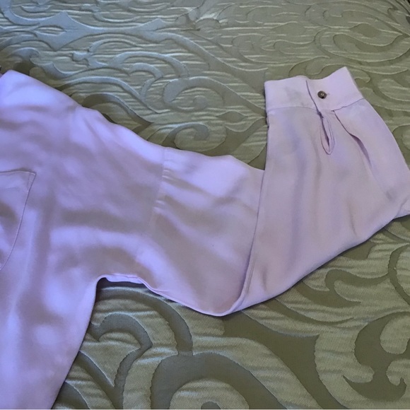 Pale pink blouse, small, Maeve by ANTHROPOLOGY, long sleeve with roll-up tab - Picture 8 of 12